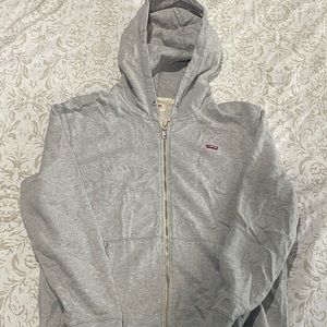Levi’s grey zip up hoodie